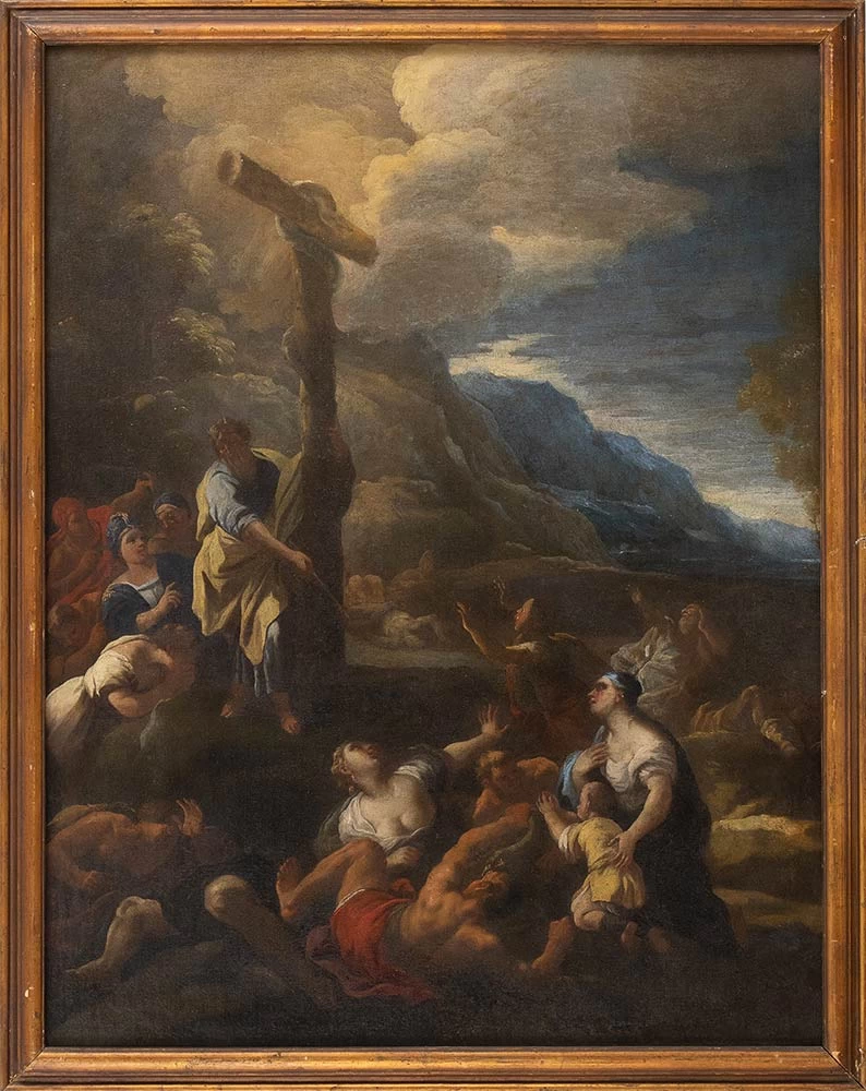 Andrea - Malinconico, Mosè e il serpente di bronzo, attribuito